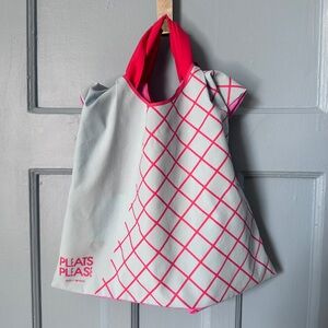 Reversible Pink and Blue Issey Miyake Pleats Please Reusable Shopping Tote